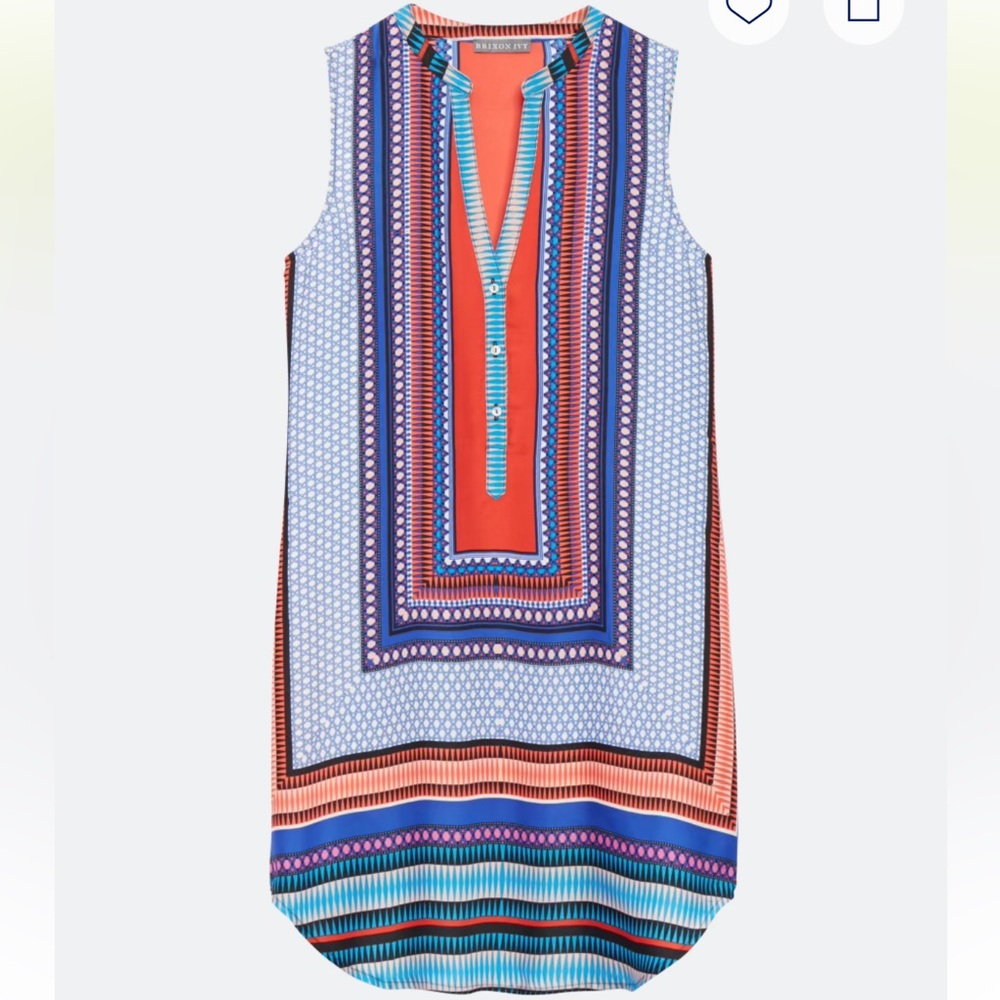 Brixon Ivy Multicolor Geometric Dress
